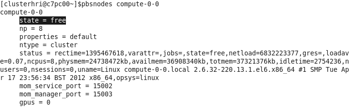 pbsnodes